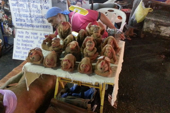 Udskårne kokosnødder