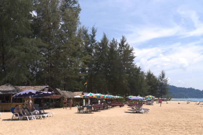 Liggestole på stranden