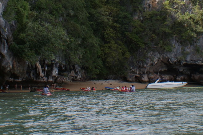 Strand på Panak Island