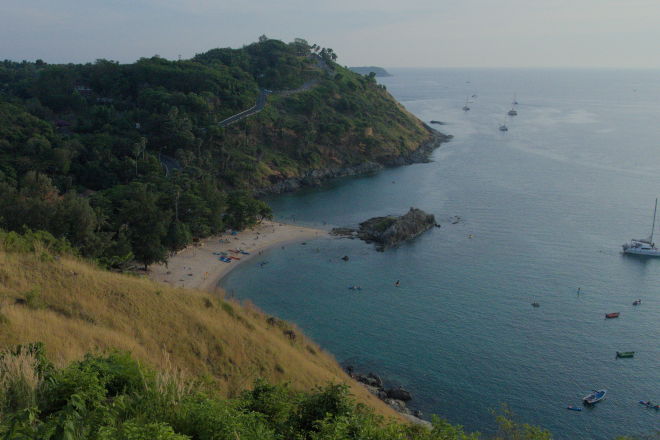 Udsigt over Yanui Beach