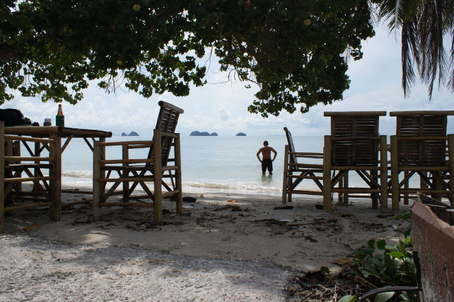 Solnedgang med udsigt