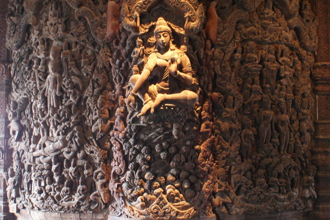 Udskårne figurer i Western Hall