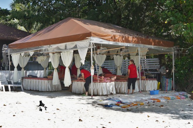 Massage på stranden
