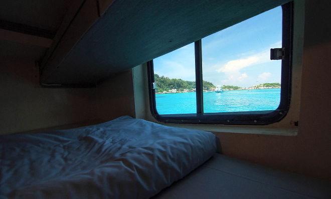 Overnatning på båden