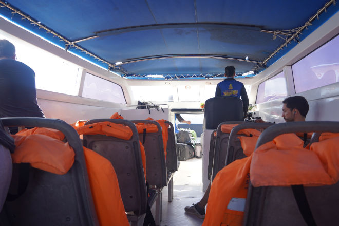 Udsigt fra en speedbåd