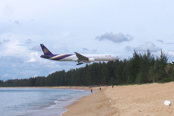 Fly over Mai Khao Beach
